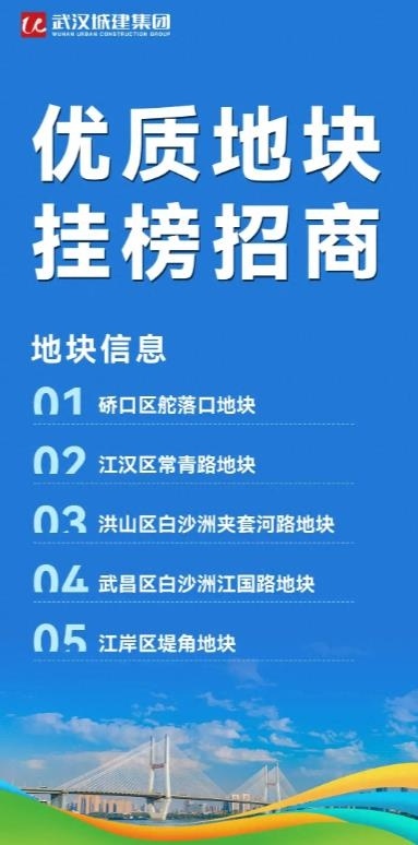 266.38亩！武汉五块优质地块招商