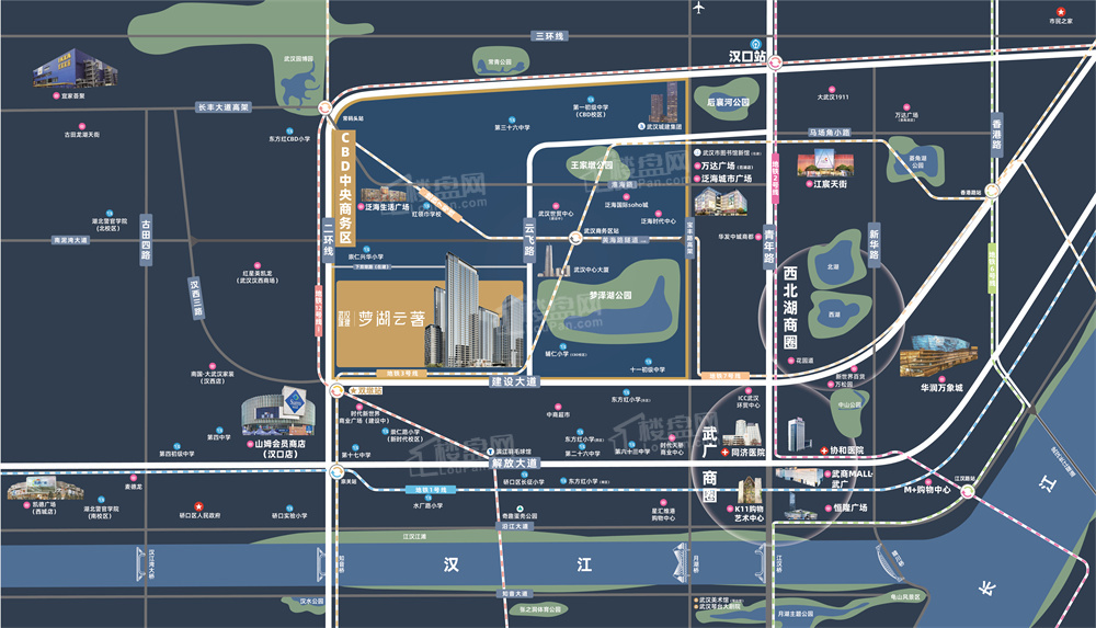 武汉城建梦湖云著武汉城建梦湖云著位置图